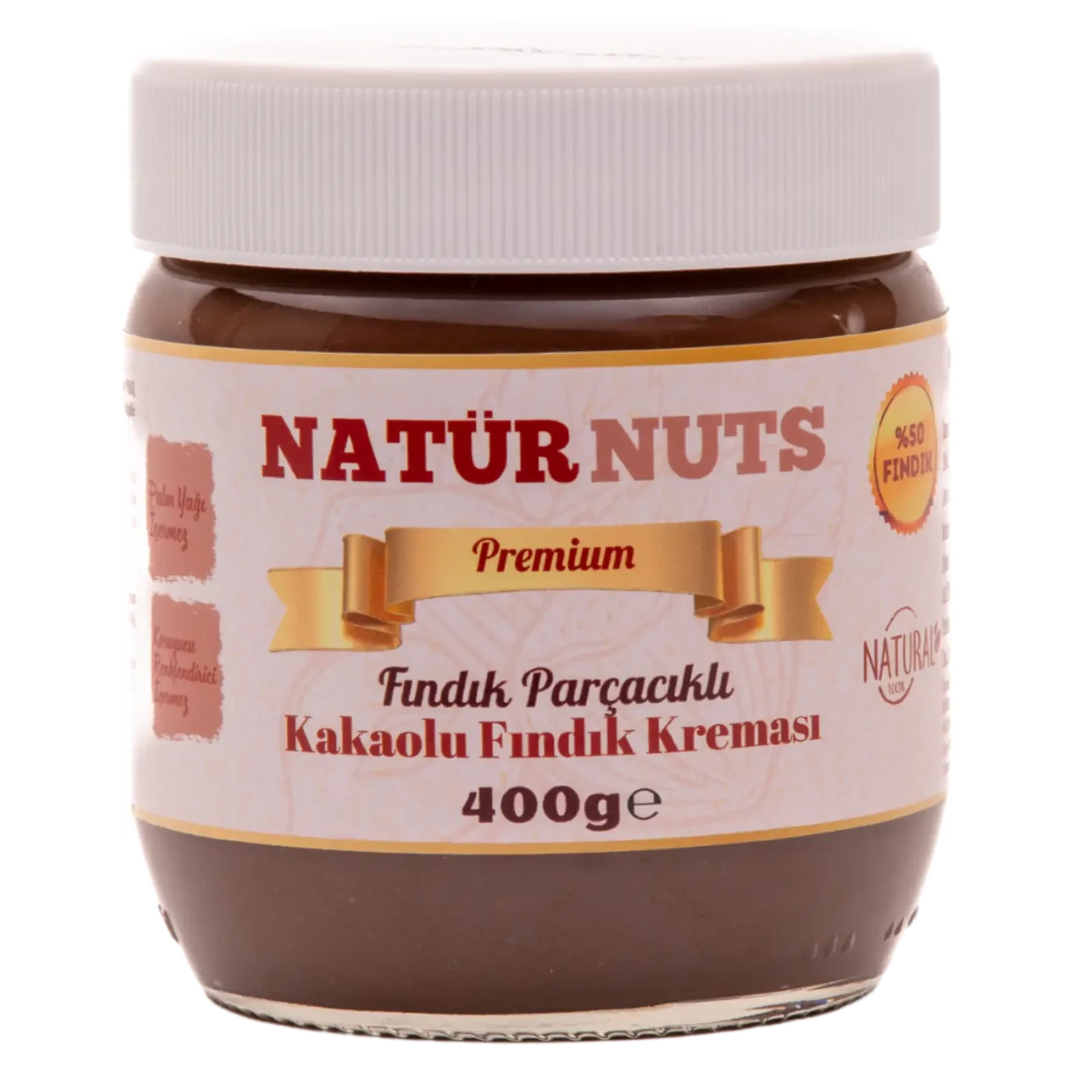 Natürnuts Fındık Parçacıklı Kakaolu Fındık Kreması